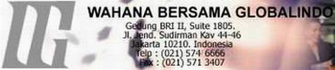 Lowongan pekerjaan di PT Wahana Bersama Globalindo