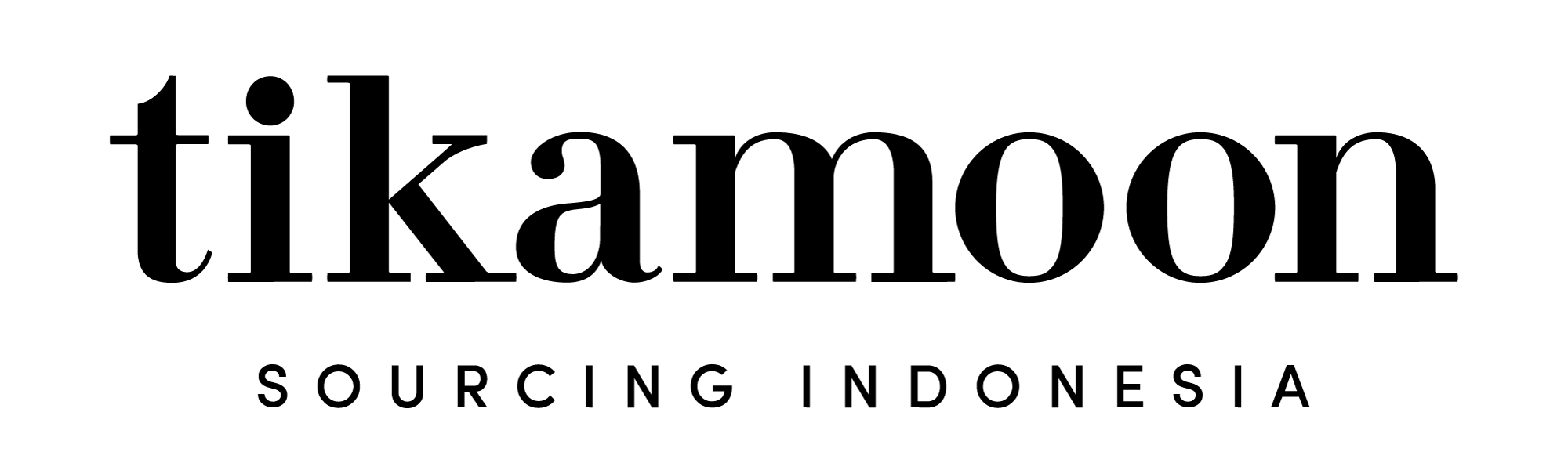 Tikamoon sourcing logo black