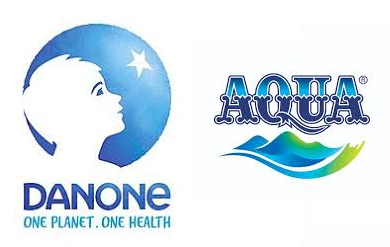 Logo danone aquaaa